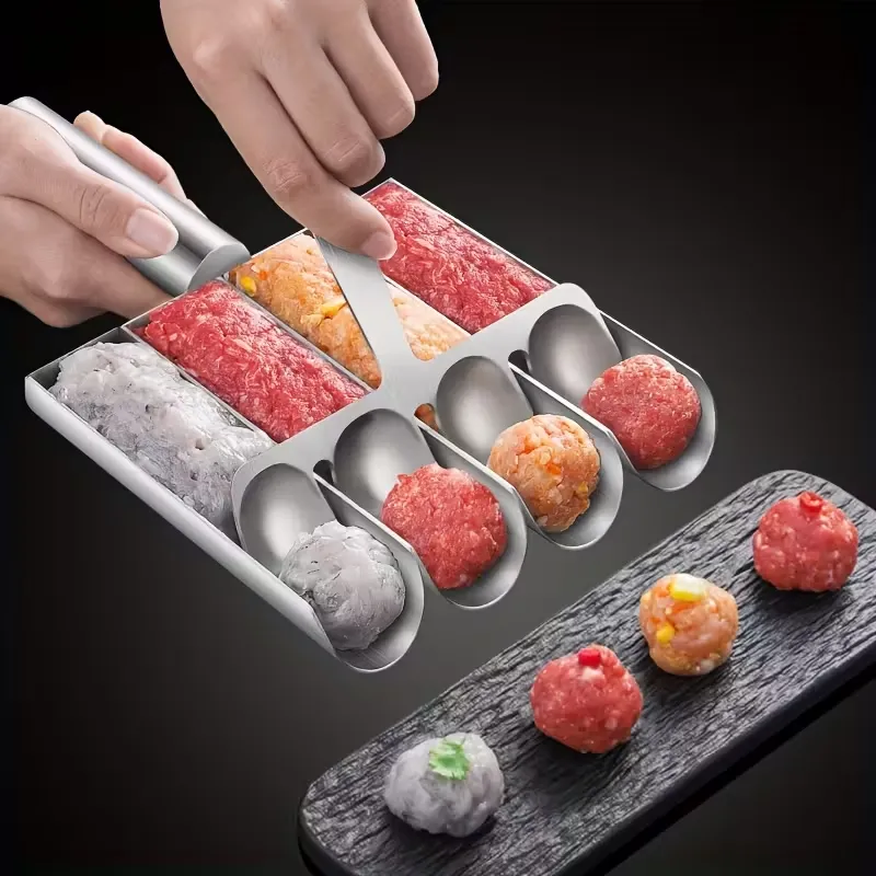 4-Cavity Meatball Maker Tool