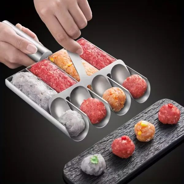 4-Cavity Meatball Maker Tool