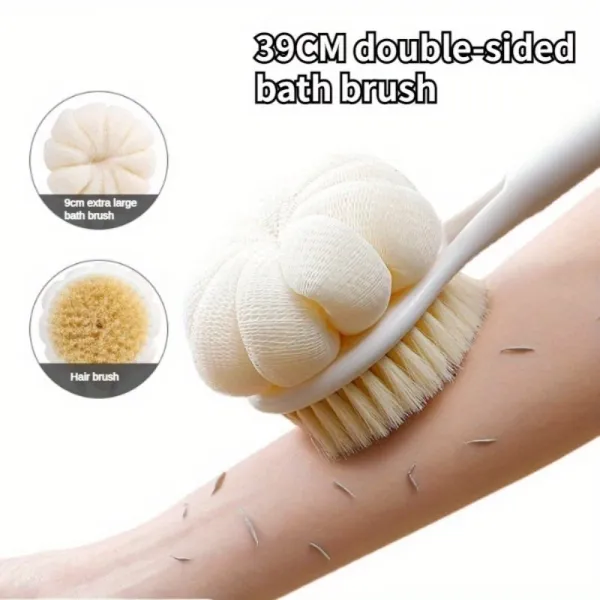 Loofah & Bristle Bath Brush