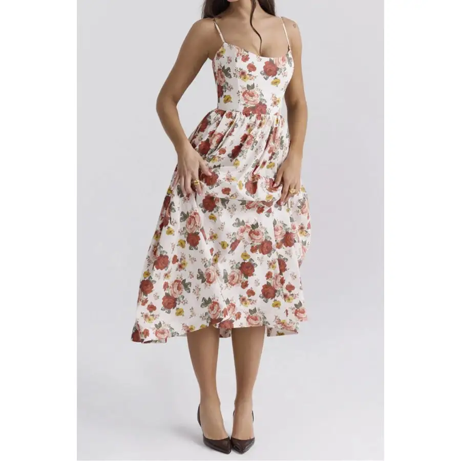 Spaghetti Strap Midi Dress