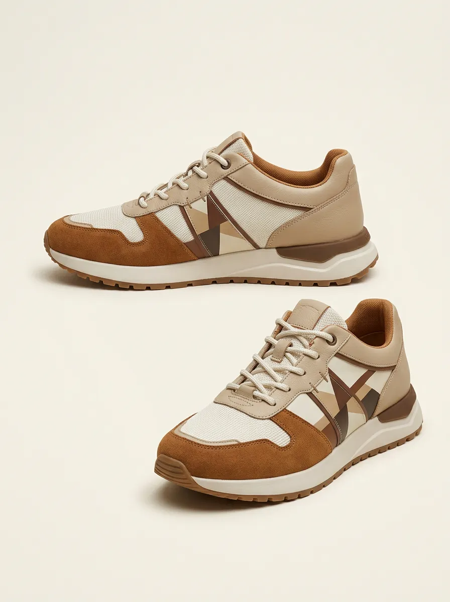 Unisex Casual Geometric Pattern Print Sneakers