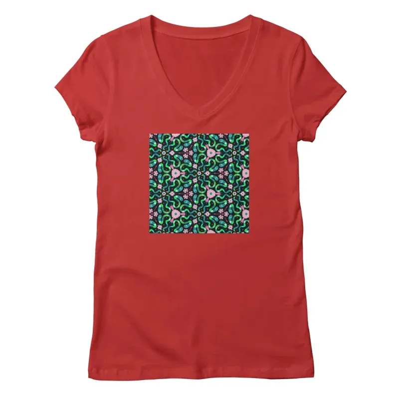 Snakes V-Neck Tee