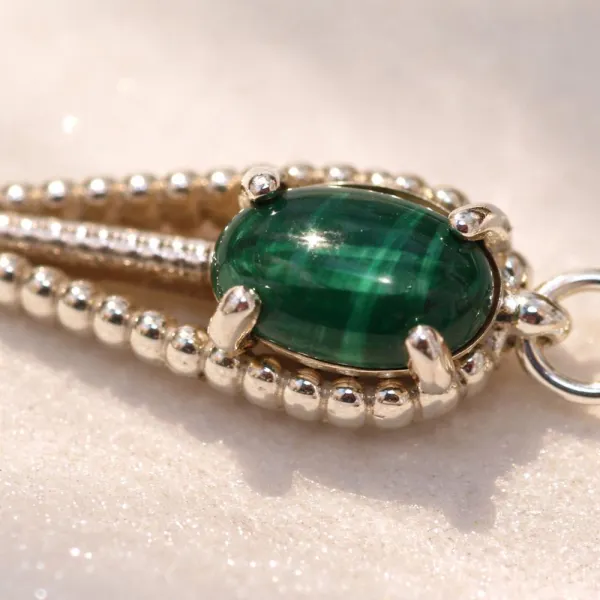 Chain Gemstone -Plated Bracelet