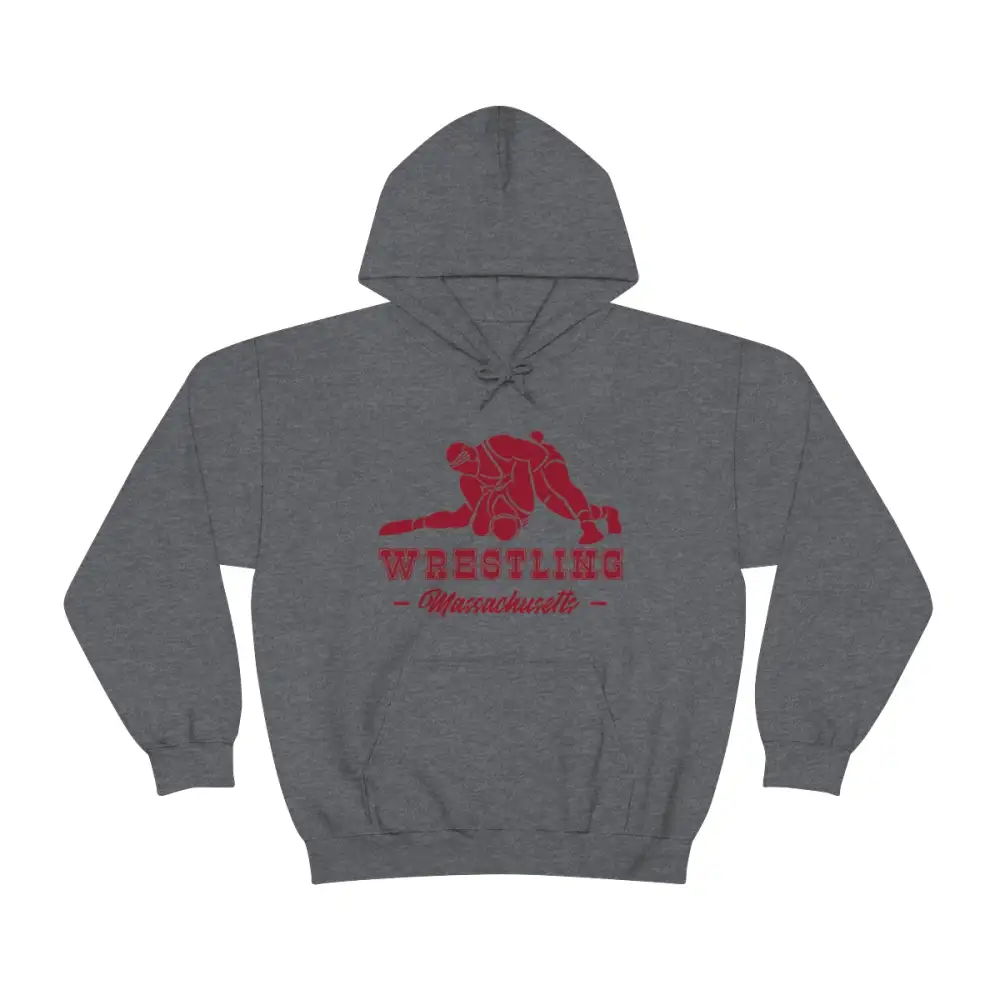 Sport Print Wrestling Graphic Pullover Hoodie