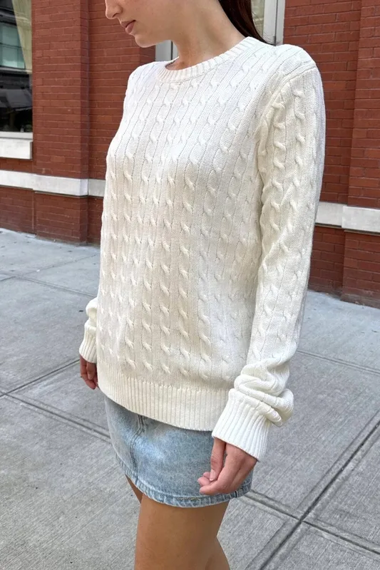 White Knit Sweater