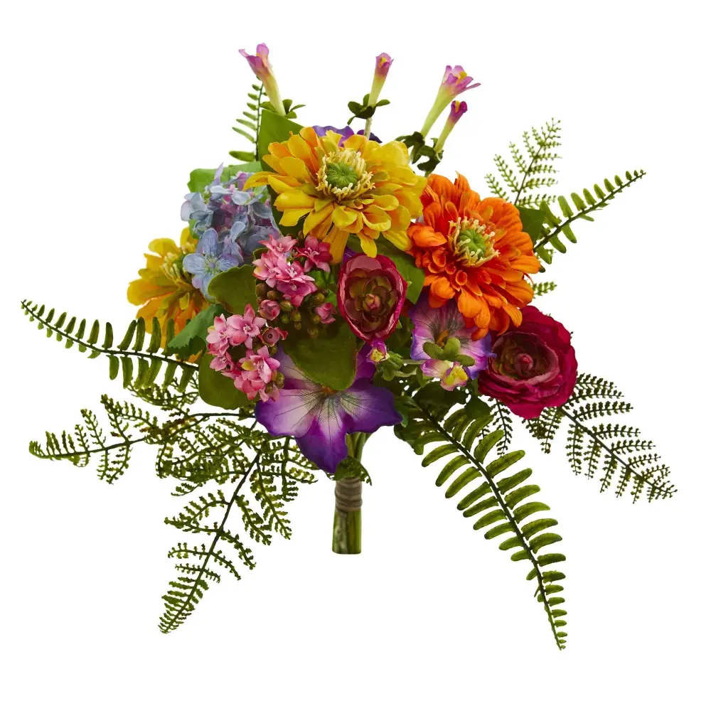 Artificial Mixed Flowers Bush