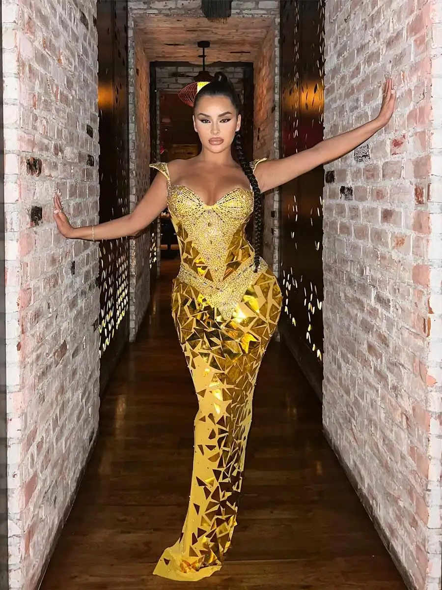 Tessa Crystal sequined Maxi Dress