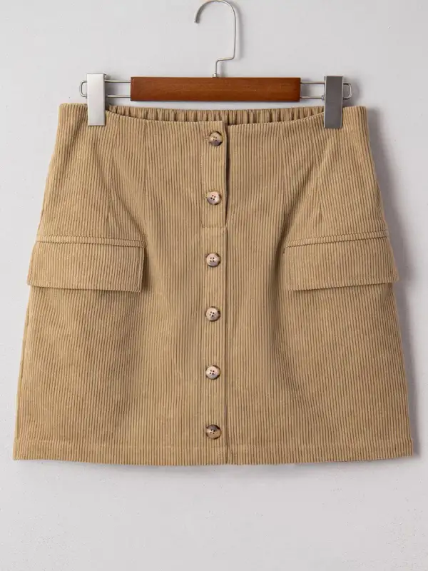 Corduroy Mini Skirt