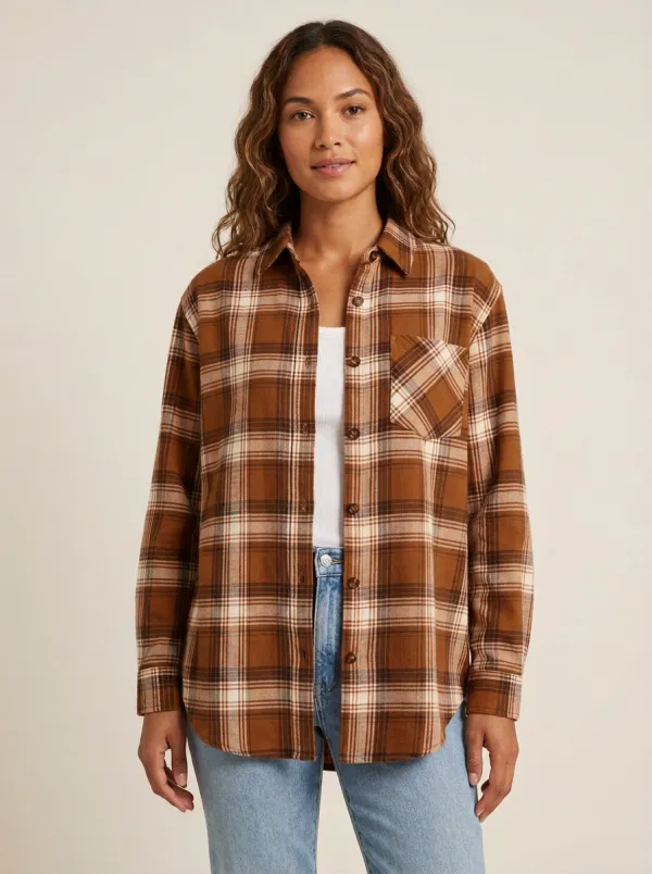 Modern Plaid Plaid Long-Sleeve Shirt