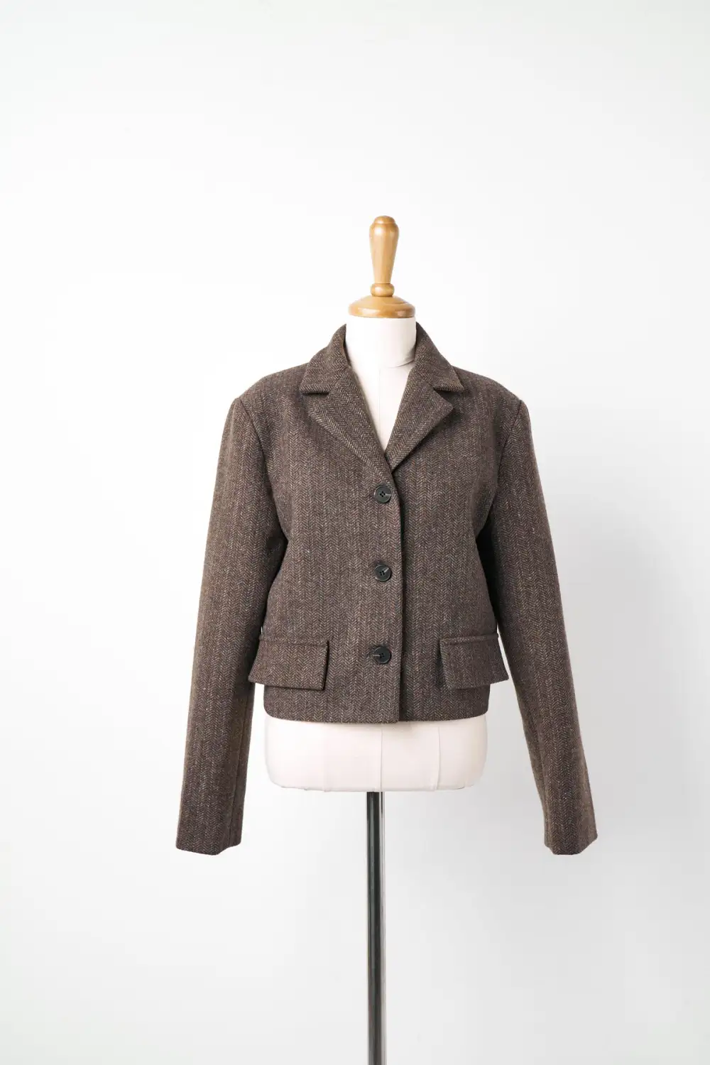 Herringbone Crop Jacket