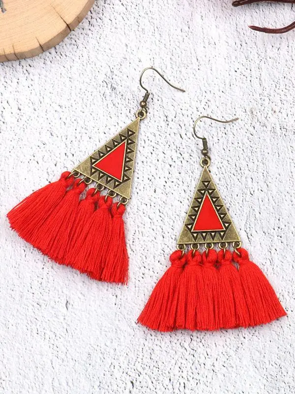 Polished Abstract Accent Earrings