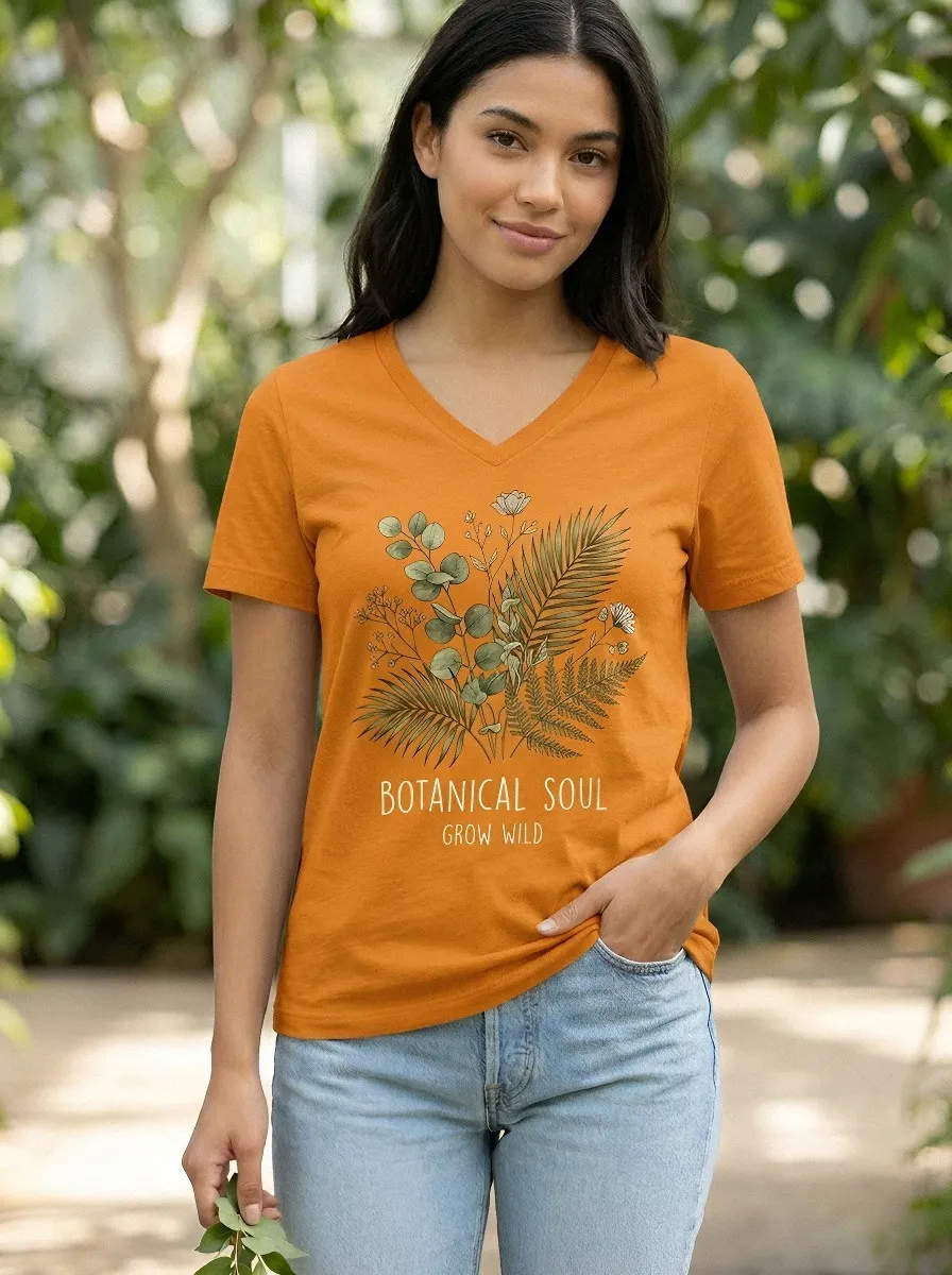 Botanical Soul Grow T-Shirt Modern
