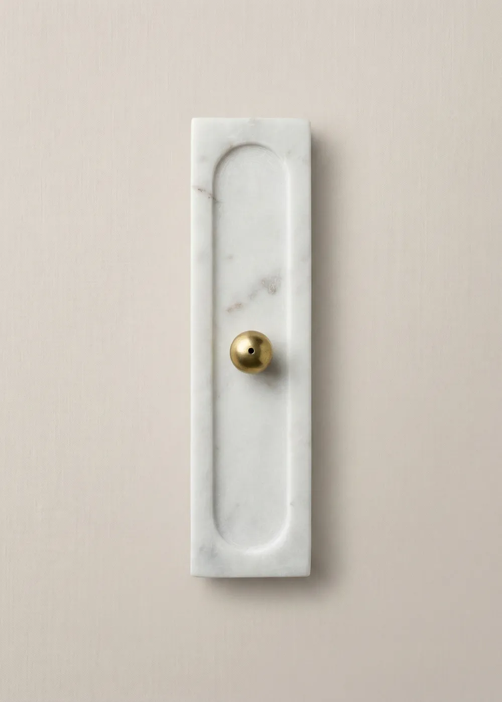 Galaxy Marble Incense Holder White
