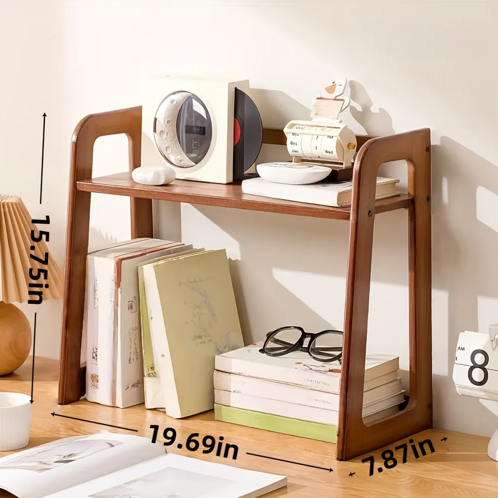 Natural Bamboo Desk Rack
