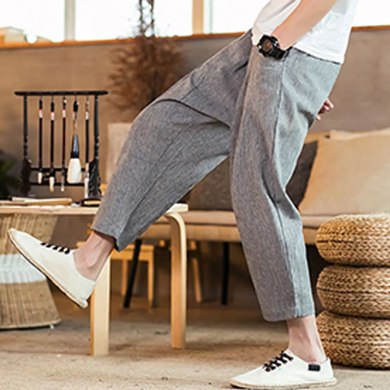 Drawstring Elastic Waist Pants