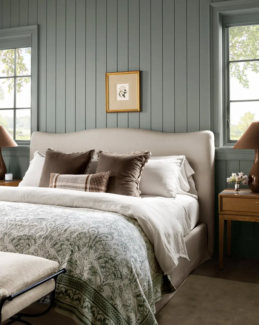 Slipcovered Linen Bed