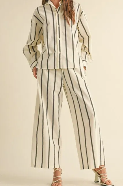 Striped Relaxed Pants