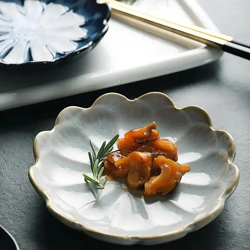 Glazed Floral Ceramic Accent Dishes