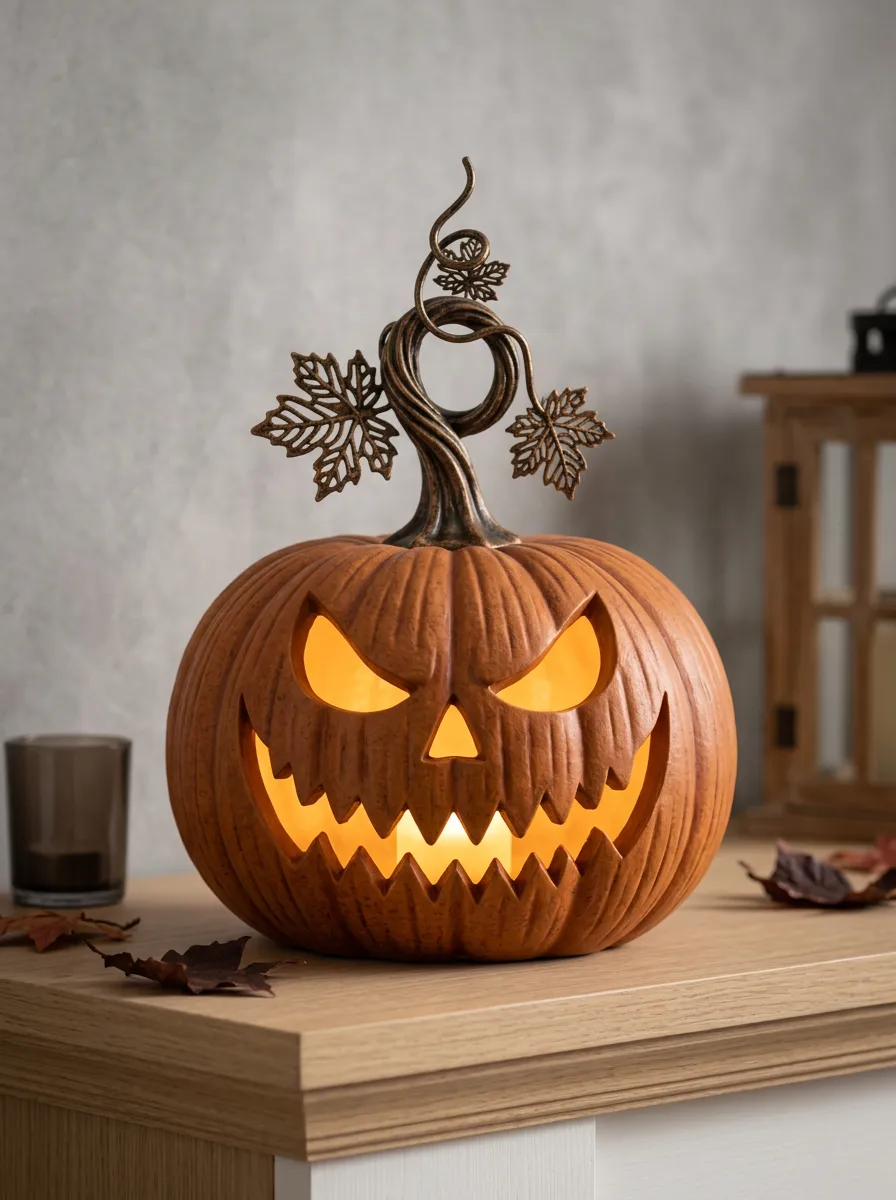 Halloween Scary Jack-O-Lantern LED Ornament
