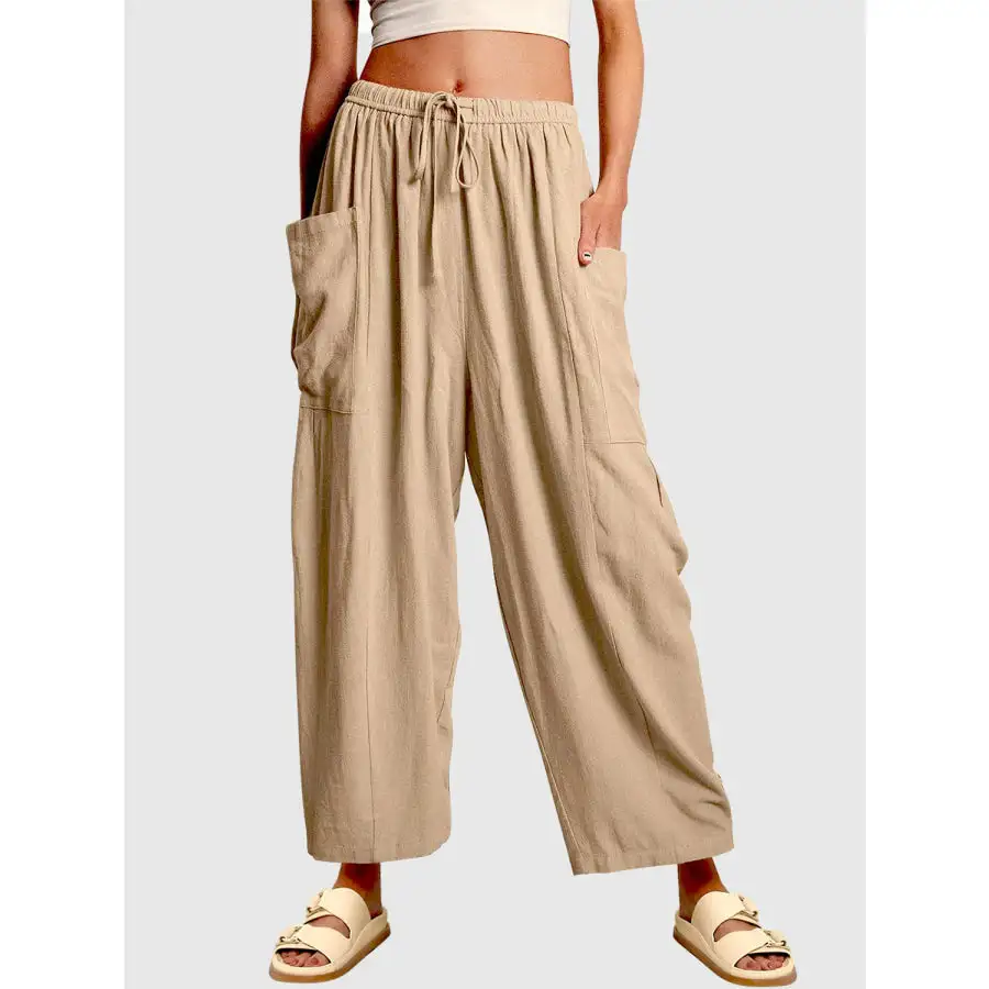 Full Size Wide Leg Pants with Pockets