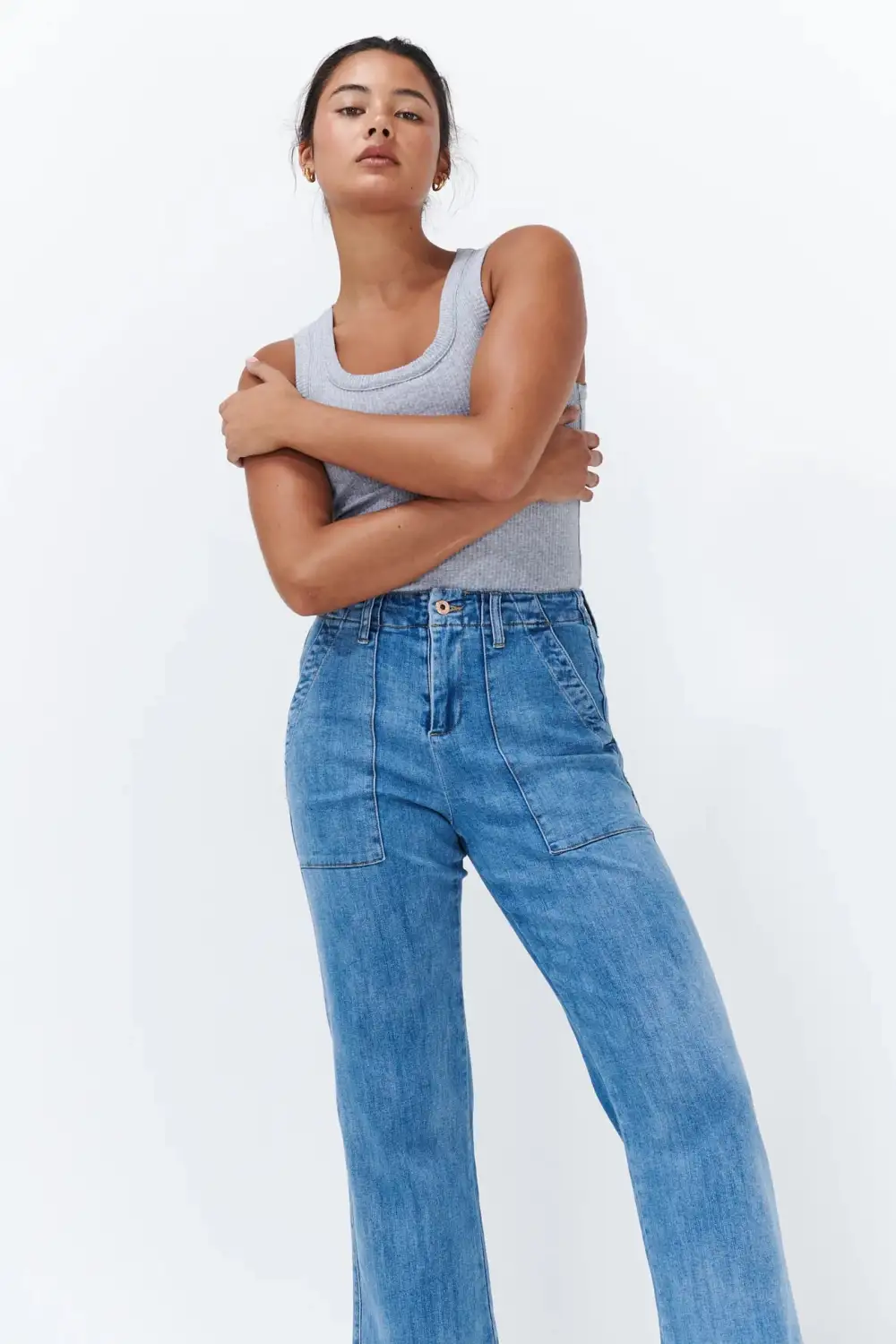 Retro Inspired Denim Jeans