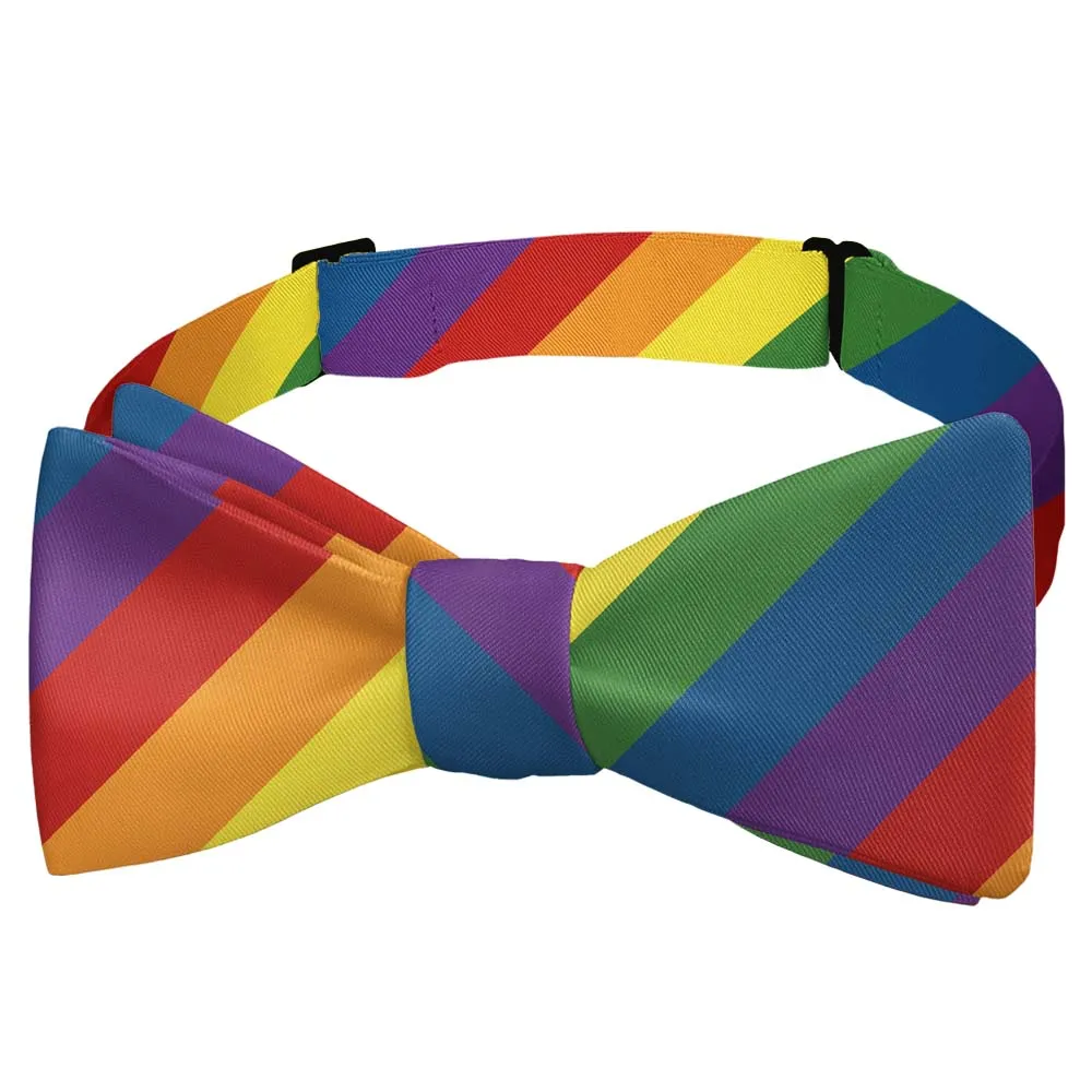 Pride Flag Pattern Bow Tie