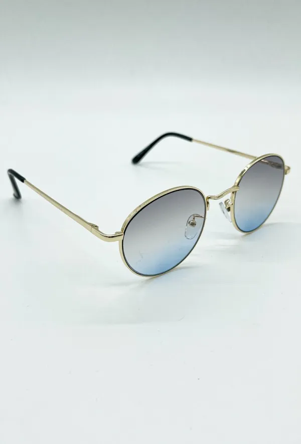 Metal Round Frame Sunglasses