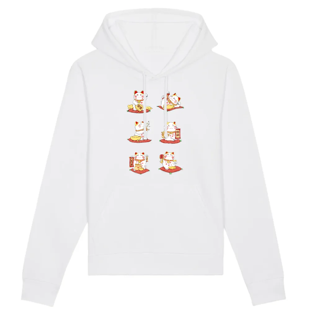 Character Cat Graphic Pullover Hoodie