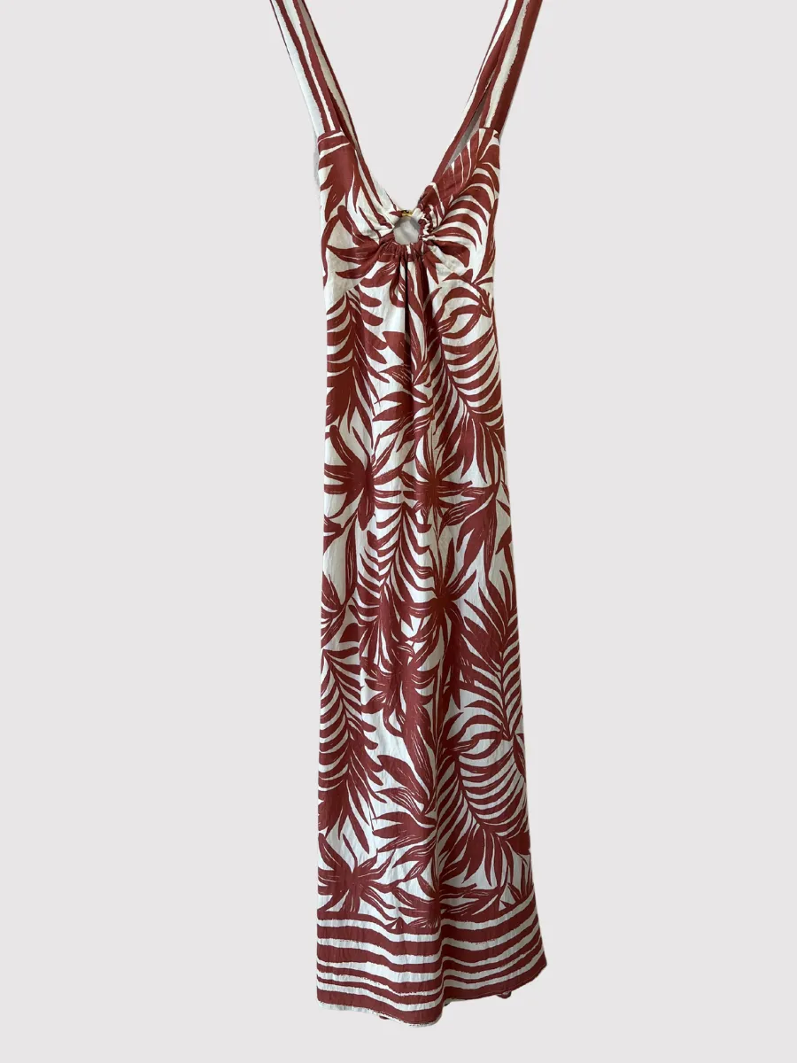 Modern Floral Maxi Dress