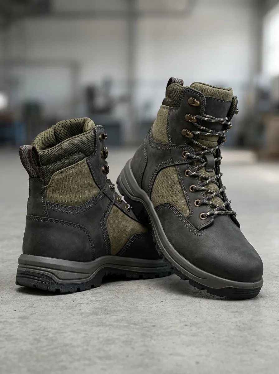 Unisex Outdoor Tactical Leather Work Boots