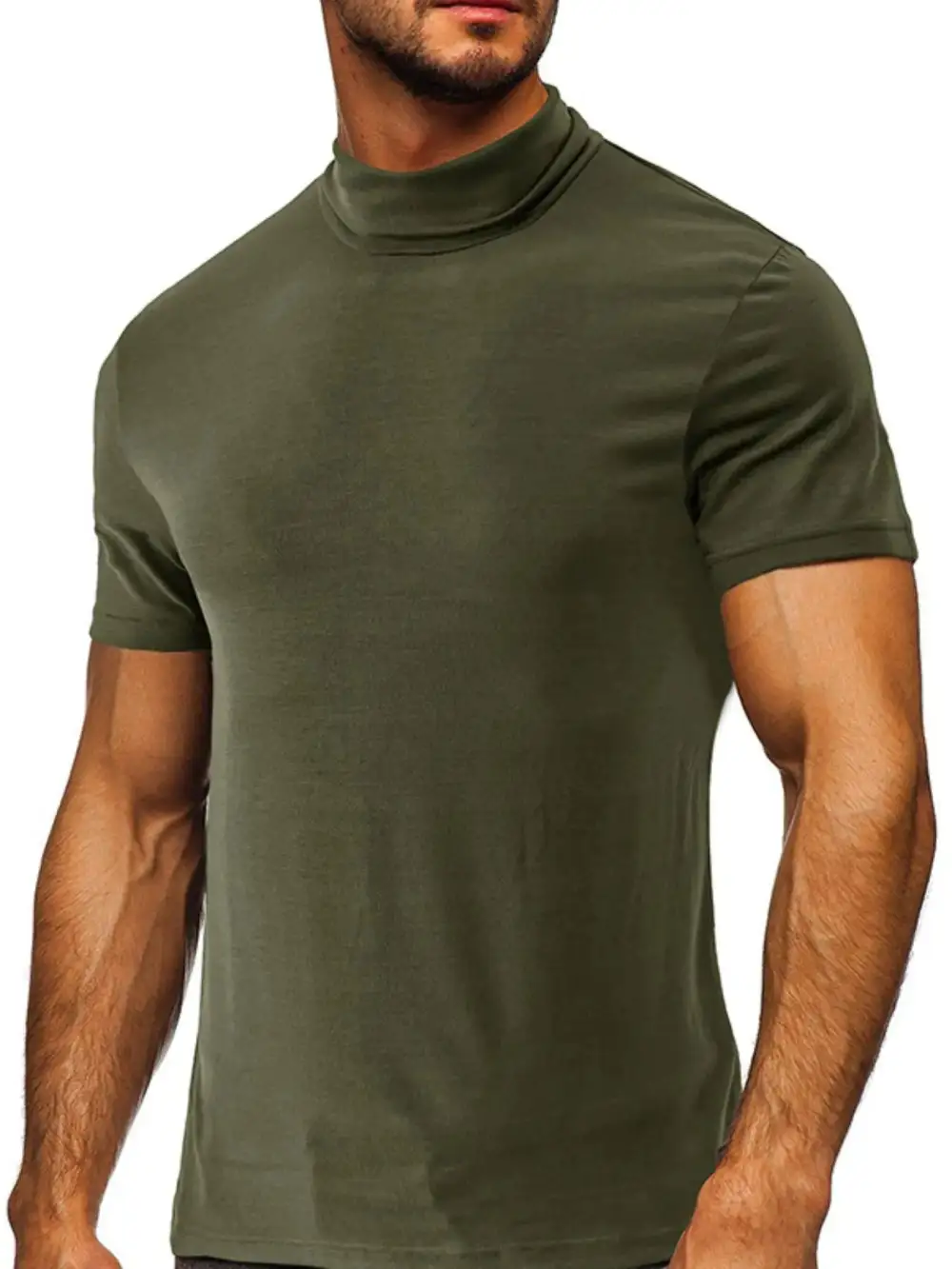 Everyday Mock Neck Short Sleeve Tee