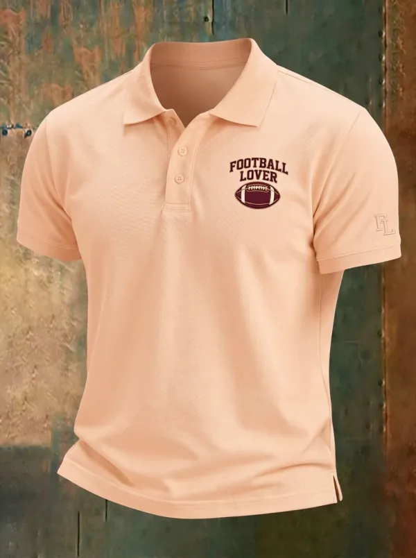 Football Inspired Casual Polo Shirt
