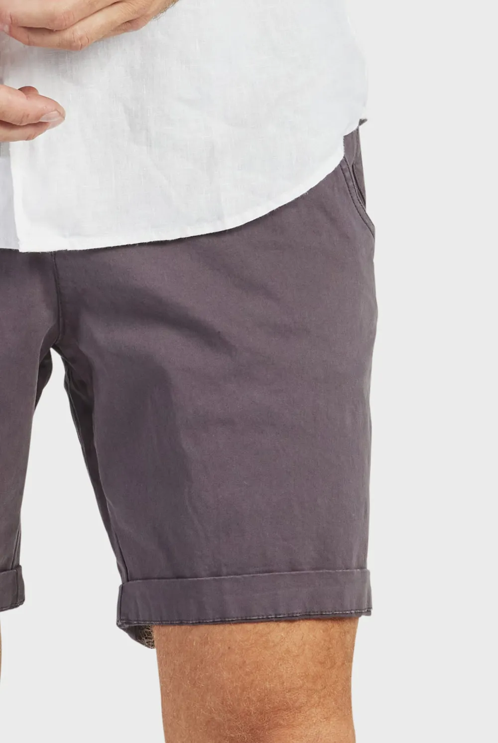 Slim Fit Stretch Cotton Chino Casual Shorts