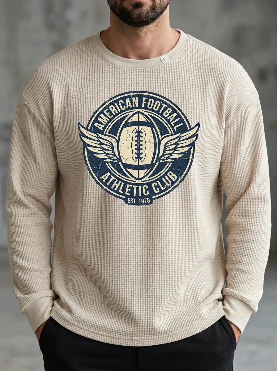 Football Graphic Casual T-Shirt