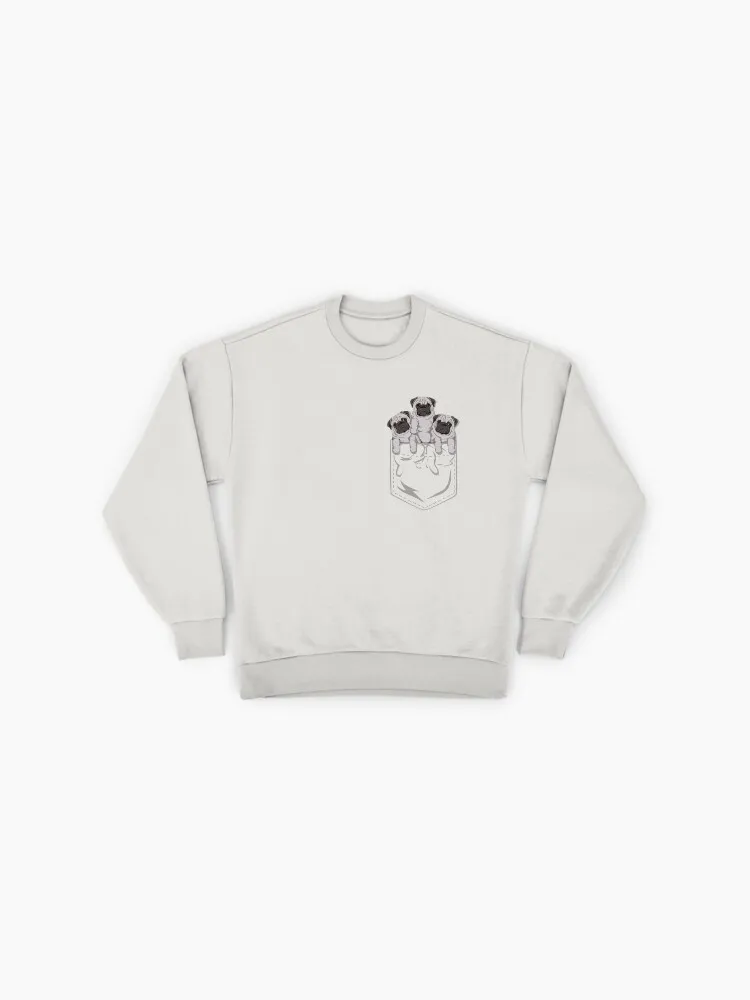 Pocket Pug Dog Graphic Sweatshirt