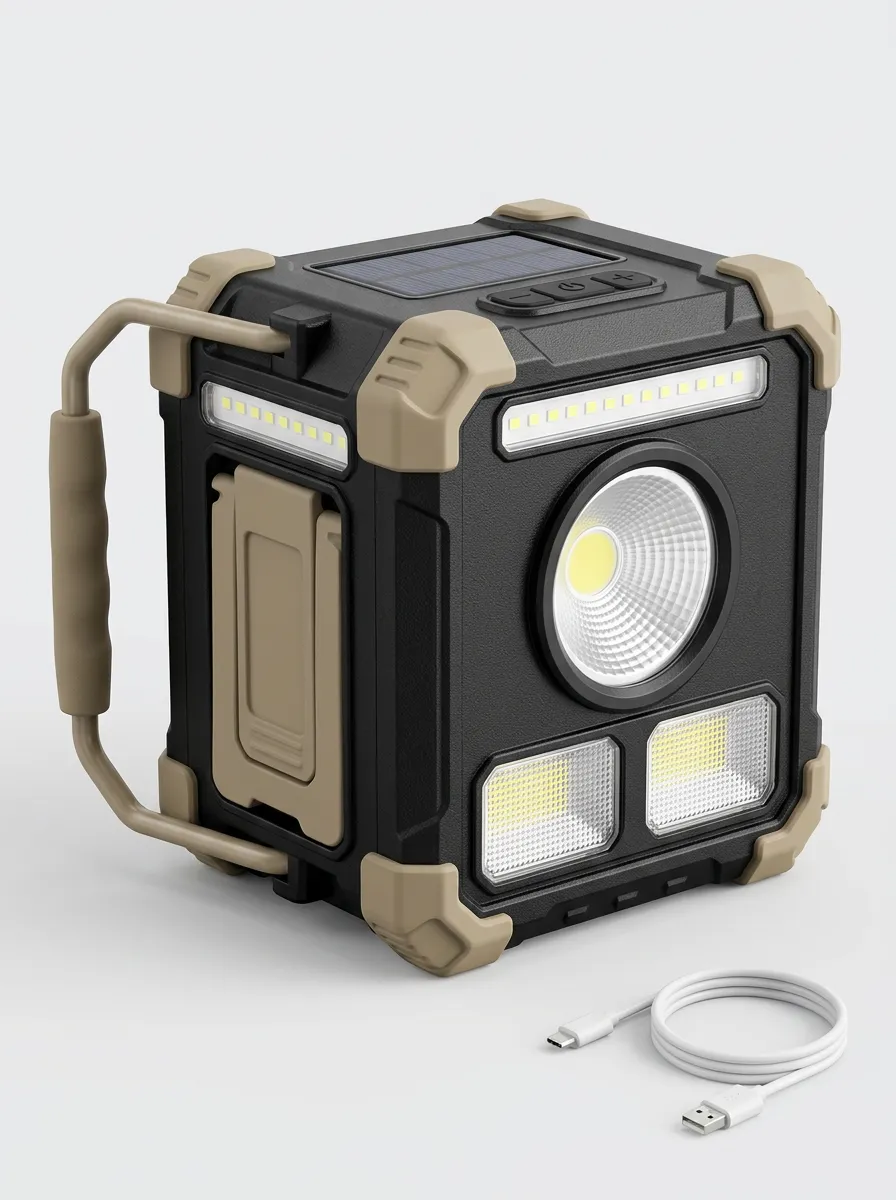 Solar-Powered LED Camping Lantern