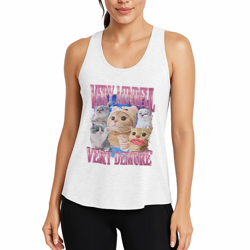 Very Mindful Demure Cat Meme Athletic Tank