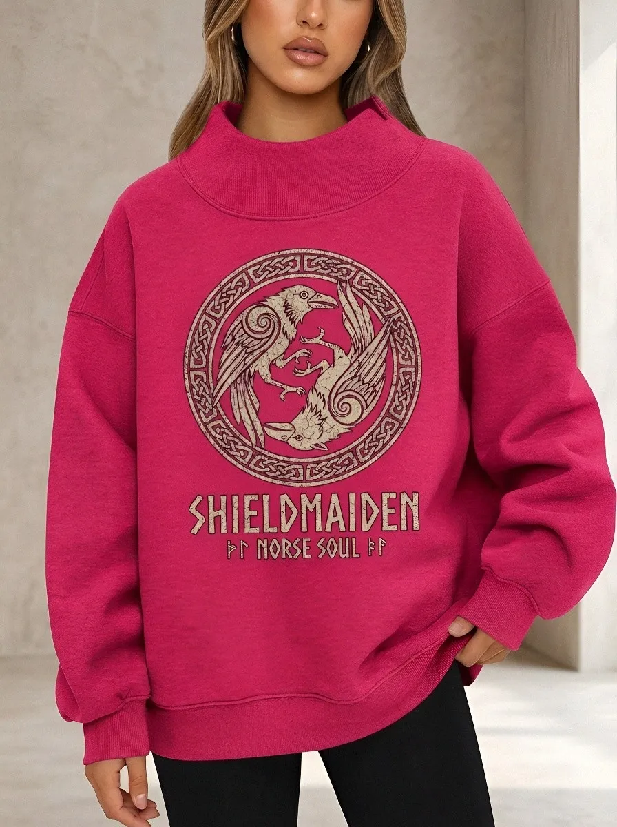 Viking Shieldmaiden Raven Sweatshirt