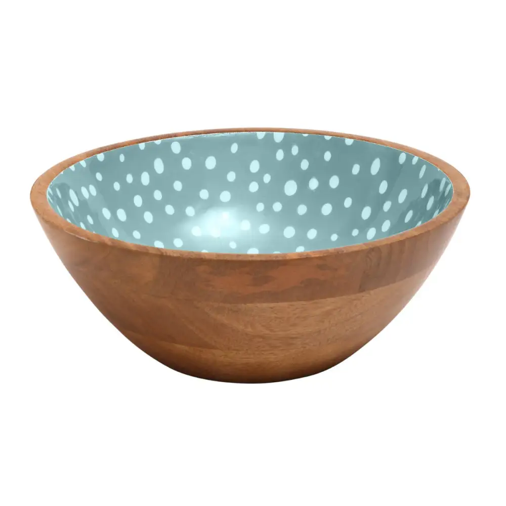 Mango Wood Salad Bowl for Breakfast Serving