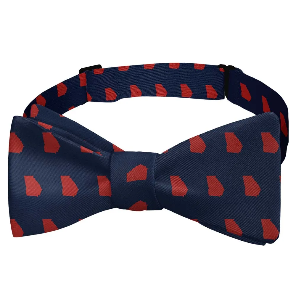 Sleek Outline Motif Bow Tie