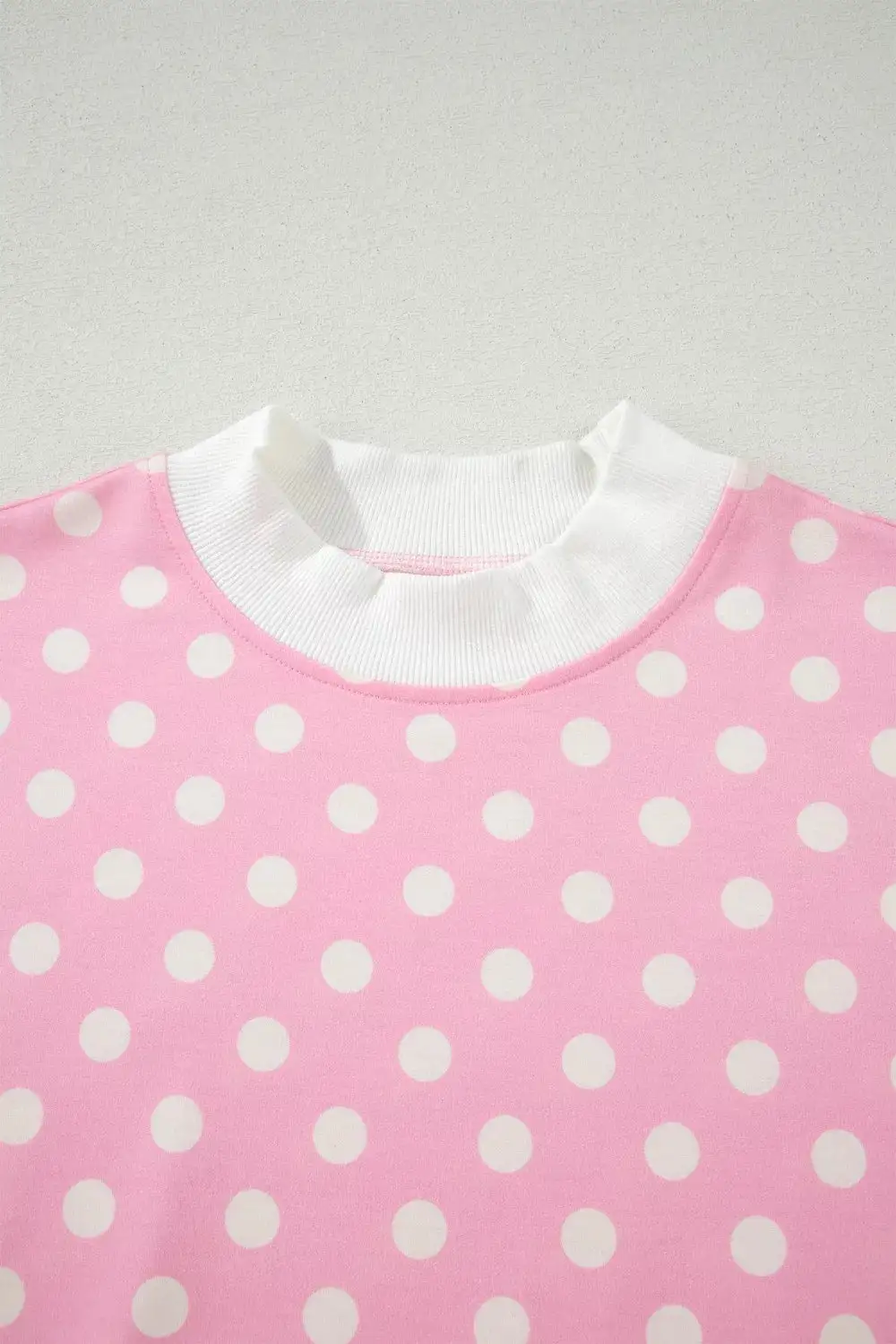 Refined Refined Polka-Dot Top and Shorts Matching Set