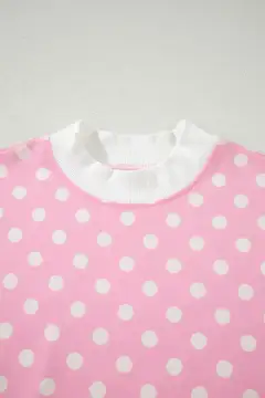 Refined Refined Polka-Dot Top and Shorts Matching Set
