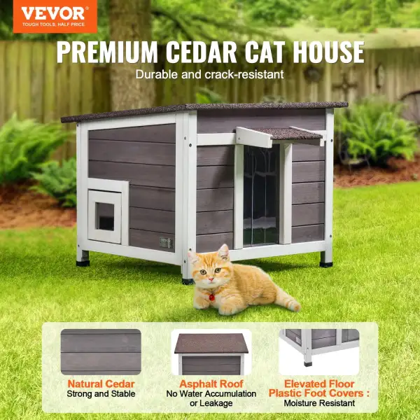 Wooden Feral Cat House