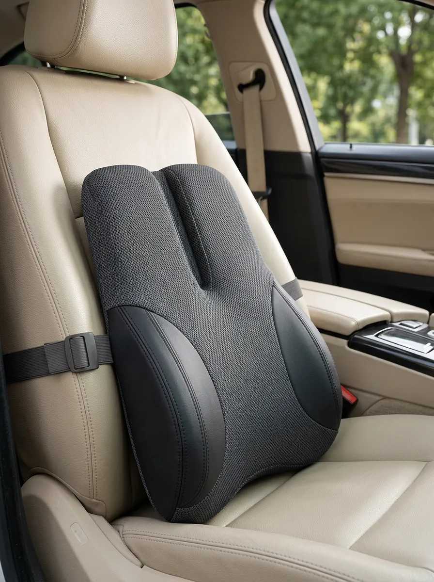 Memory-Foam Ergonomic-Style Car Lumbar Support Pillow
