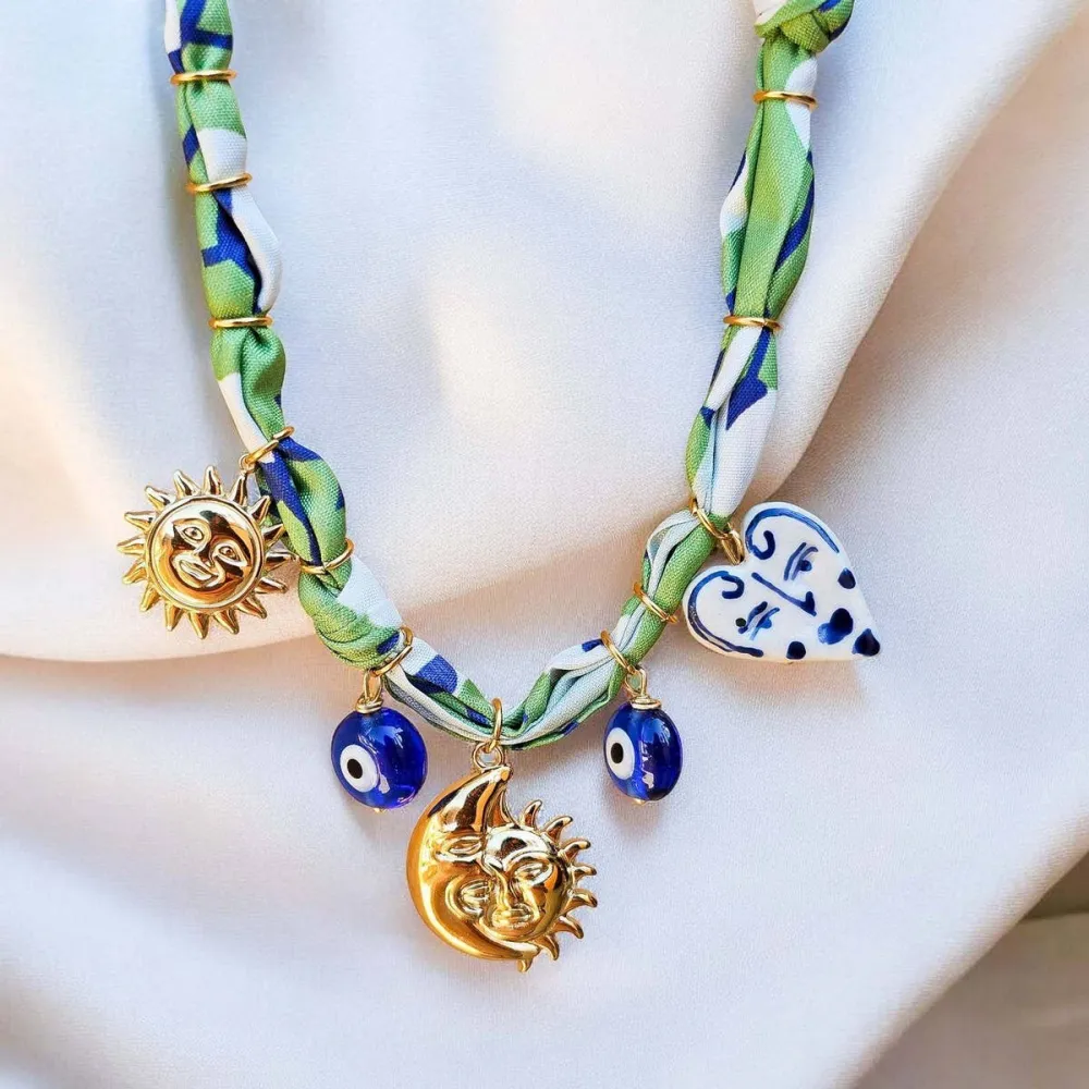 Heart Moon Chain Necklace