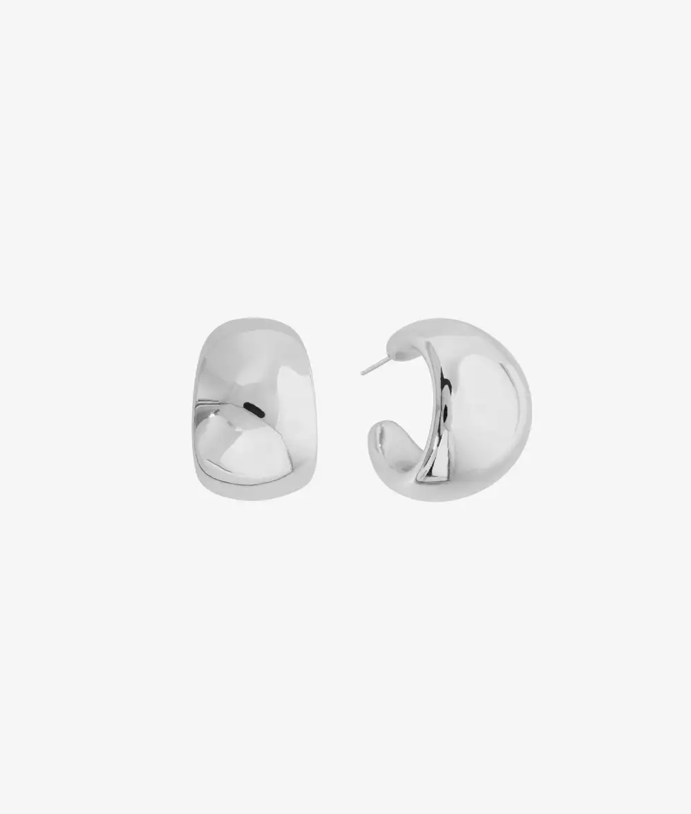 Polished Chunky Hoop Earrings