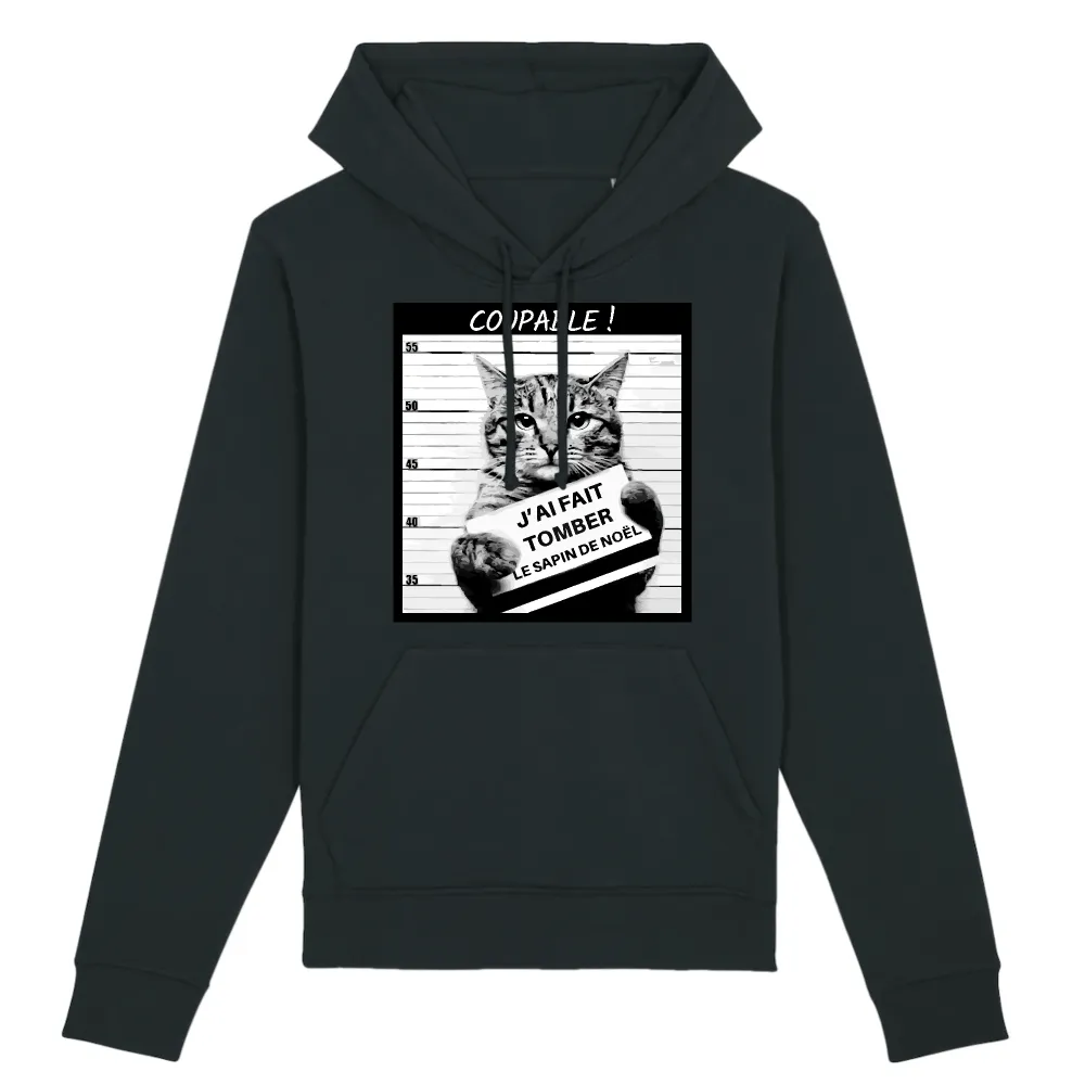 Funny Cat Graphic Pullover Hoodie