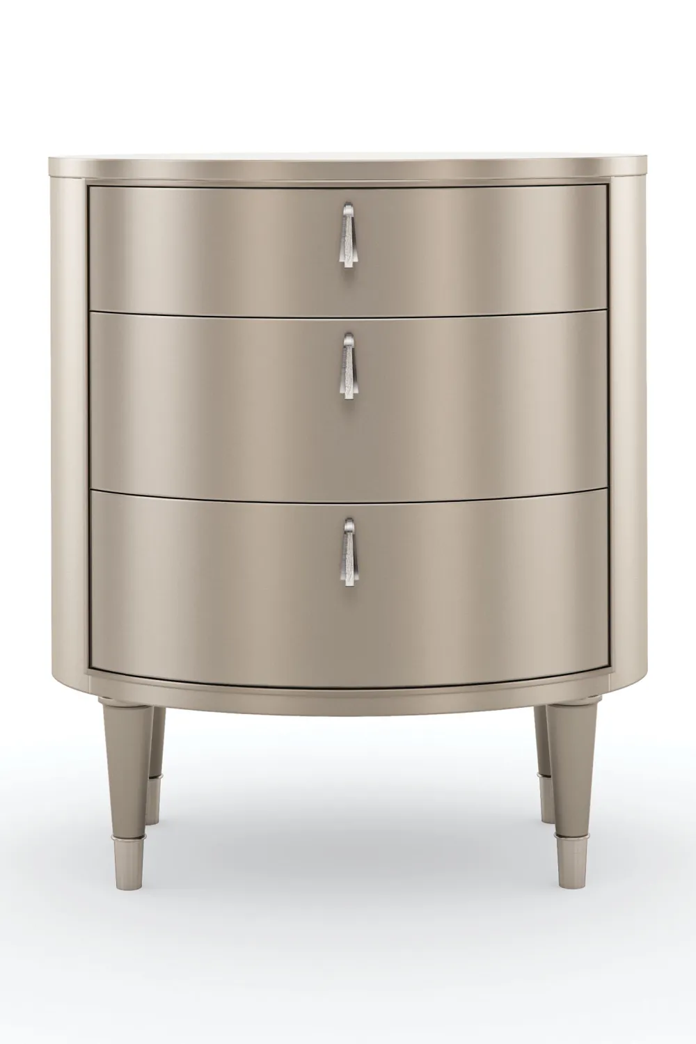 Scalloped Refined Storage Nightstand