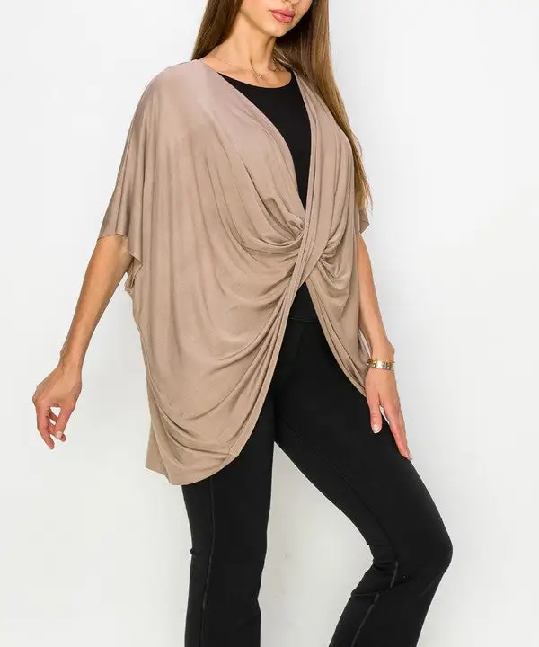 Bamboo One Size Wrap Top Cardigan