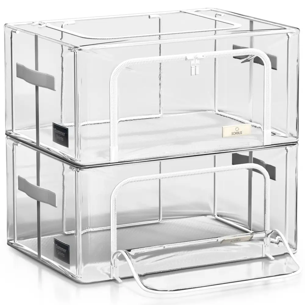 Storage Bins With Metal Frame